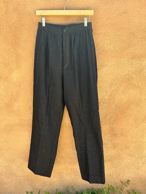 80's Sasson Black Loose Fit Denim Jeans Size: 16, Waist 30"