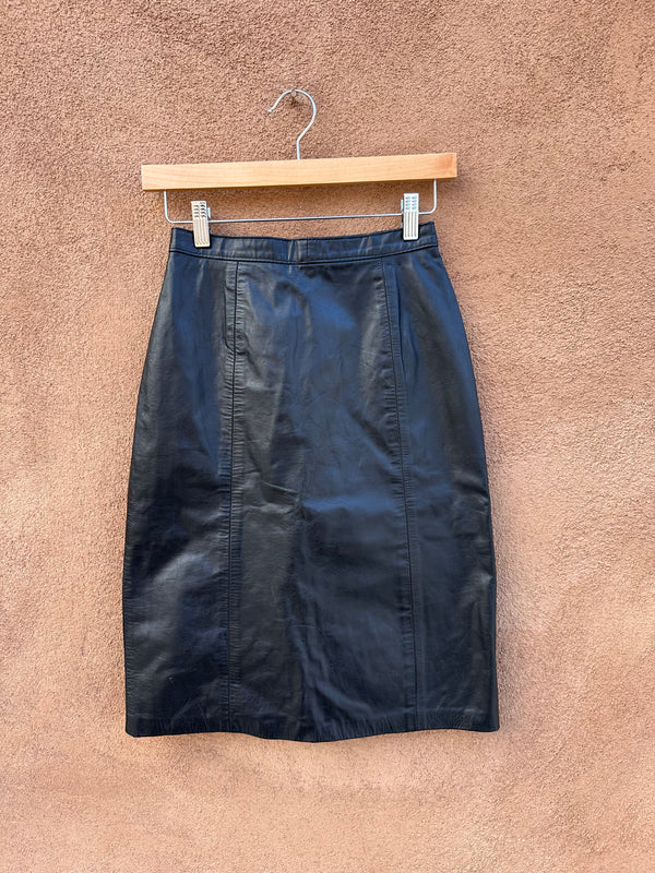 Black Leather Skirt by Phoenix