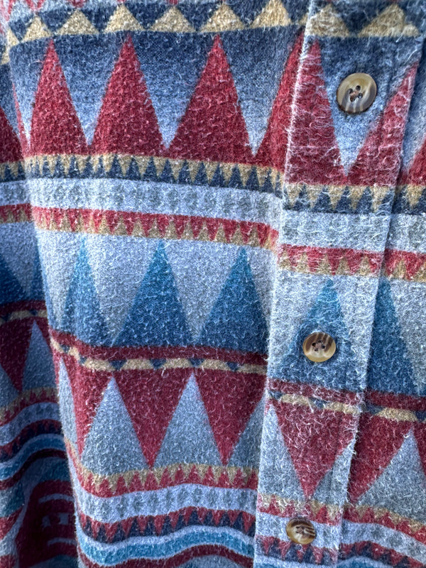 90's Southwest Style L.L. Bean Flannel - Made in USA