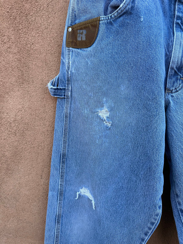 Wrangler Riggs Jeans with Amazing Wear 35 x 34