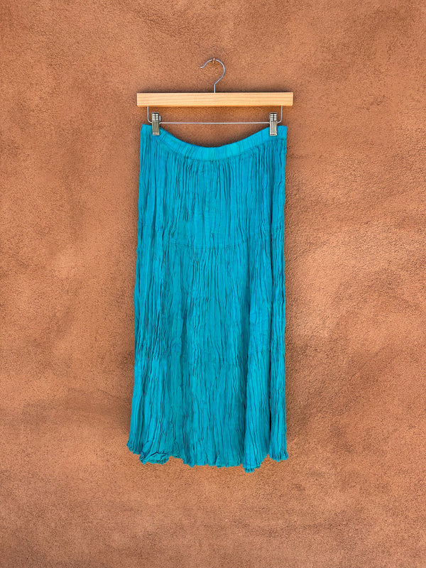 Turquoise Maxi Skirt