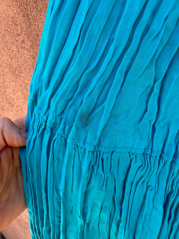 Turquoise Maxi Skirt
