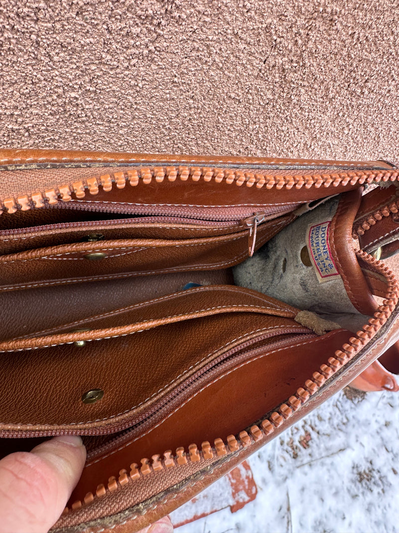 Dooney & Bourke Brown Pebble Grain Leather Purse - as is