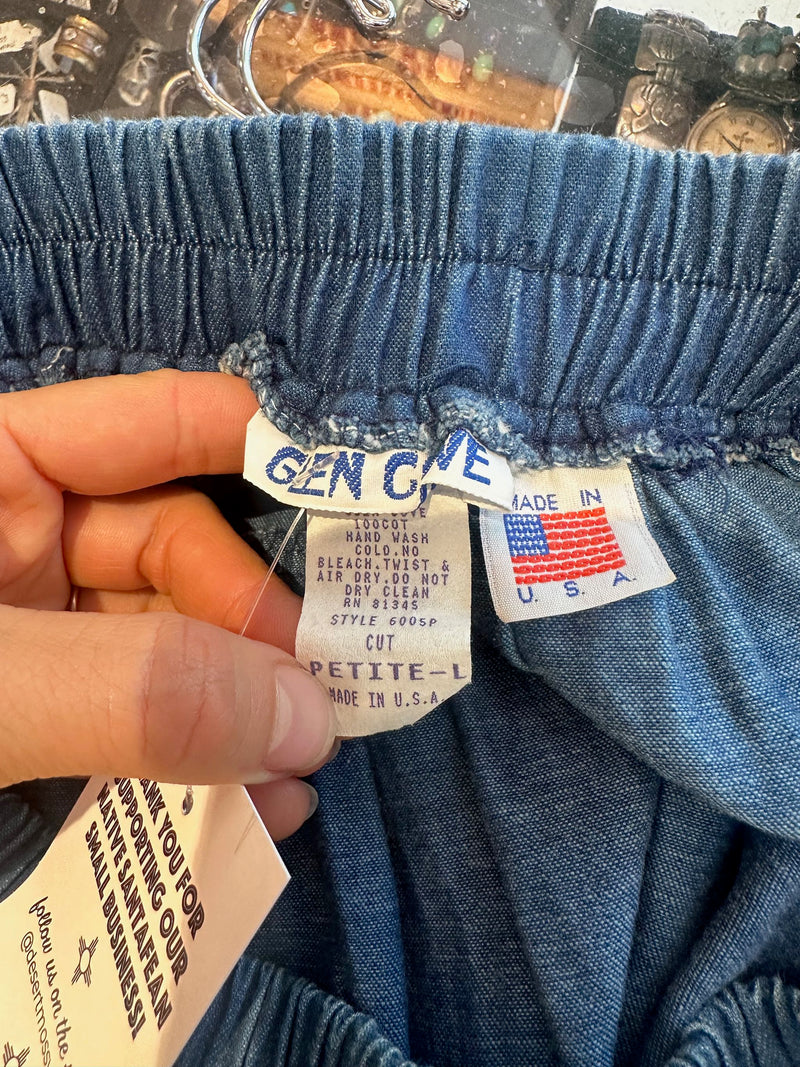 Glen Cove Denim Maxi Skirt