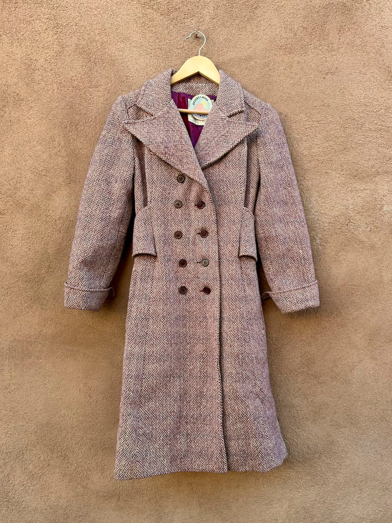 1960's Era Wool Rovercoat Style by Arthur Jay - as is