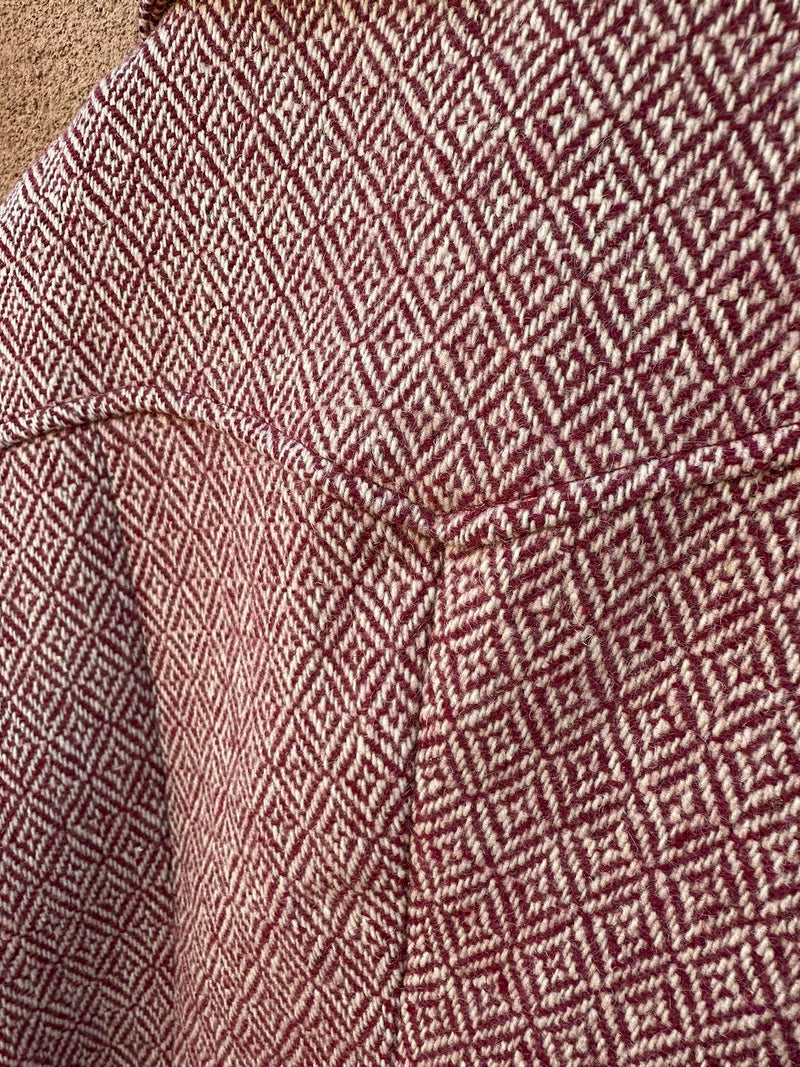 1960's Era Wool Rovercoat Style by Arthur Jay - as is