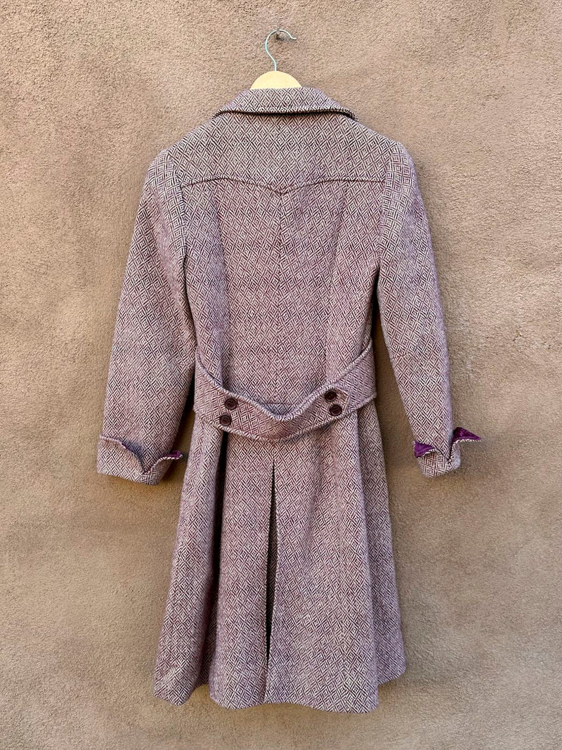1960's Era Wool Rovercoat Style by Arthur Jay - as is