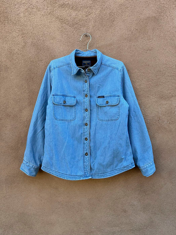 Women's Fleece Lined Woolrich Denim Shirt