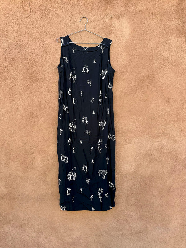 L Boutique Jazz Bar Dress with Blouse
