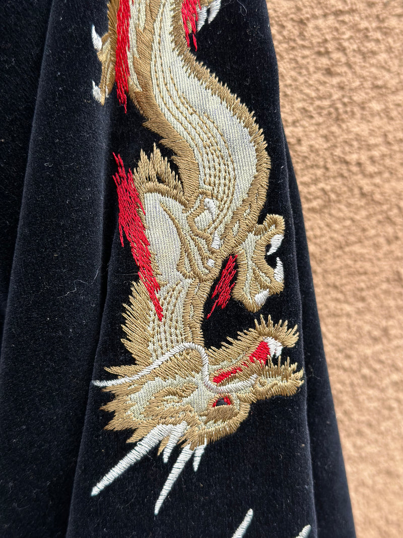 80's Velvet Tourist Jacket from Japan - Sukajen