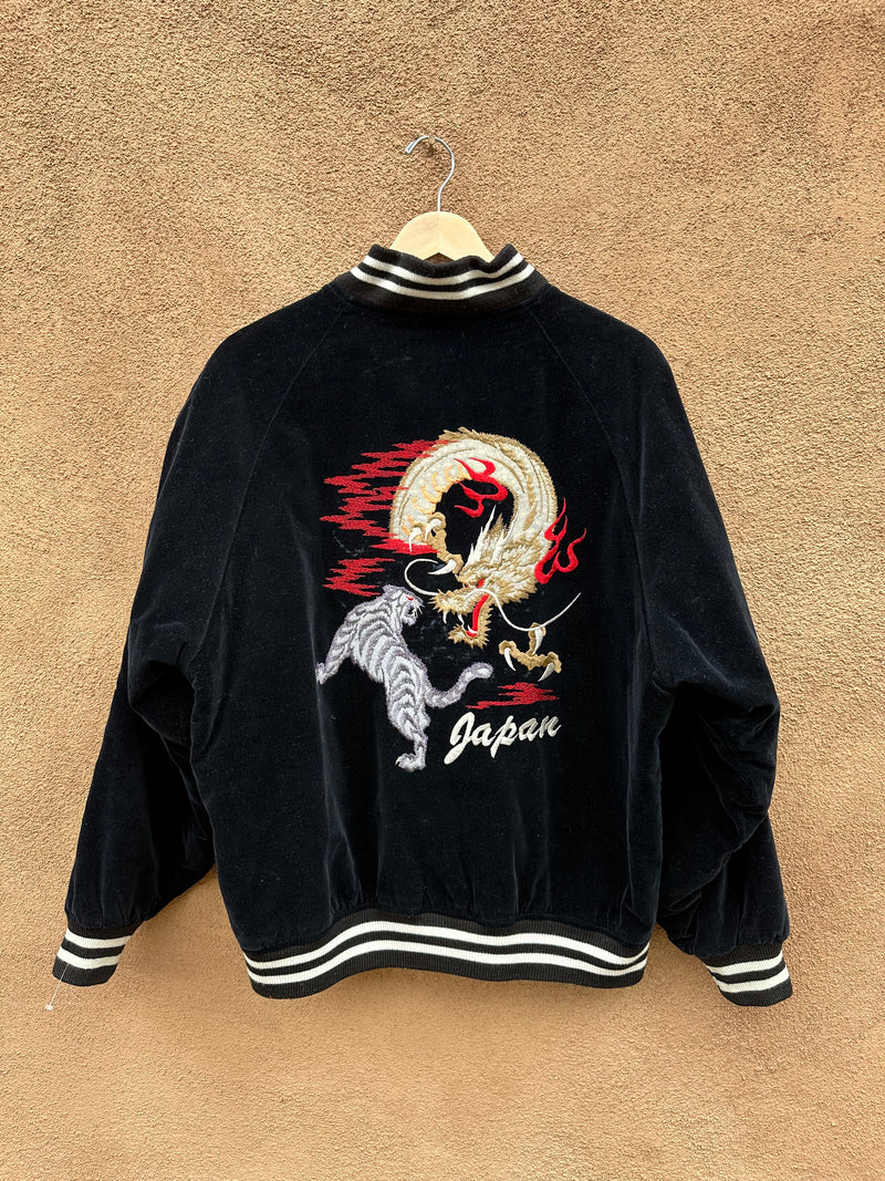 80's Velvet Tourist Jacket from Japan - Sukajen