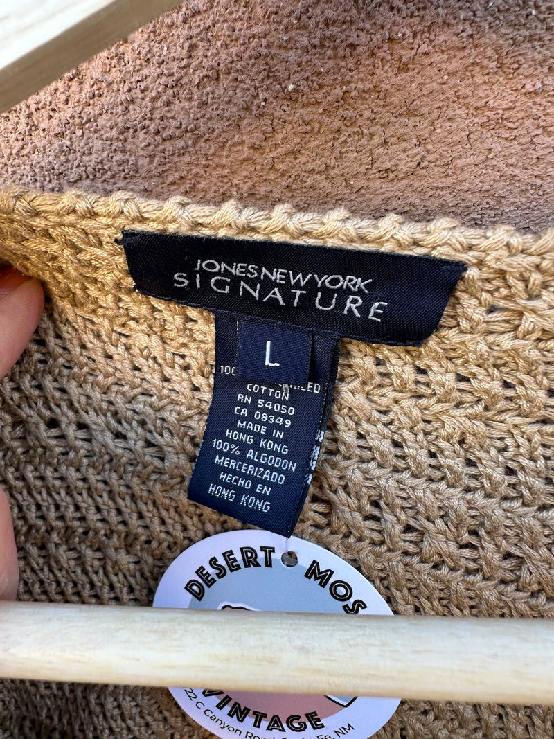 Mercerized Cotton Jones of NY Cardigan