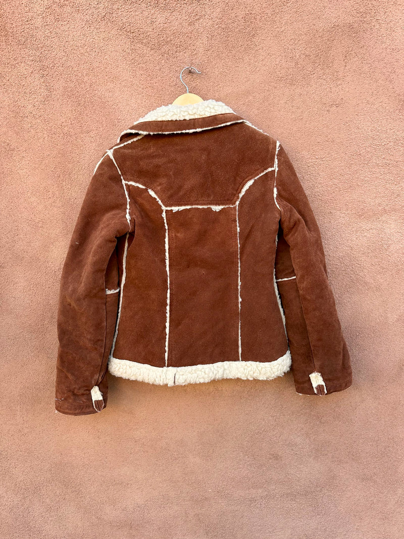 Suede & Wool Four Pocket Rancher Jacket, Made in Uruguay