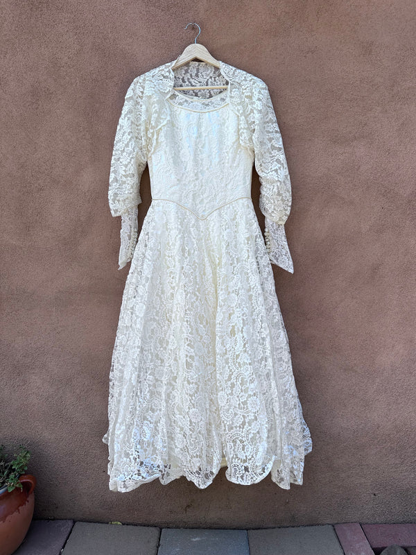 Victorian Style Wedding Dress - Lace