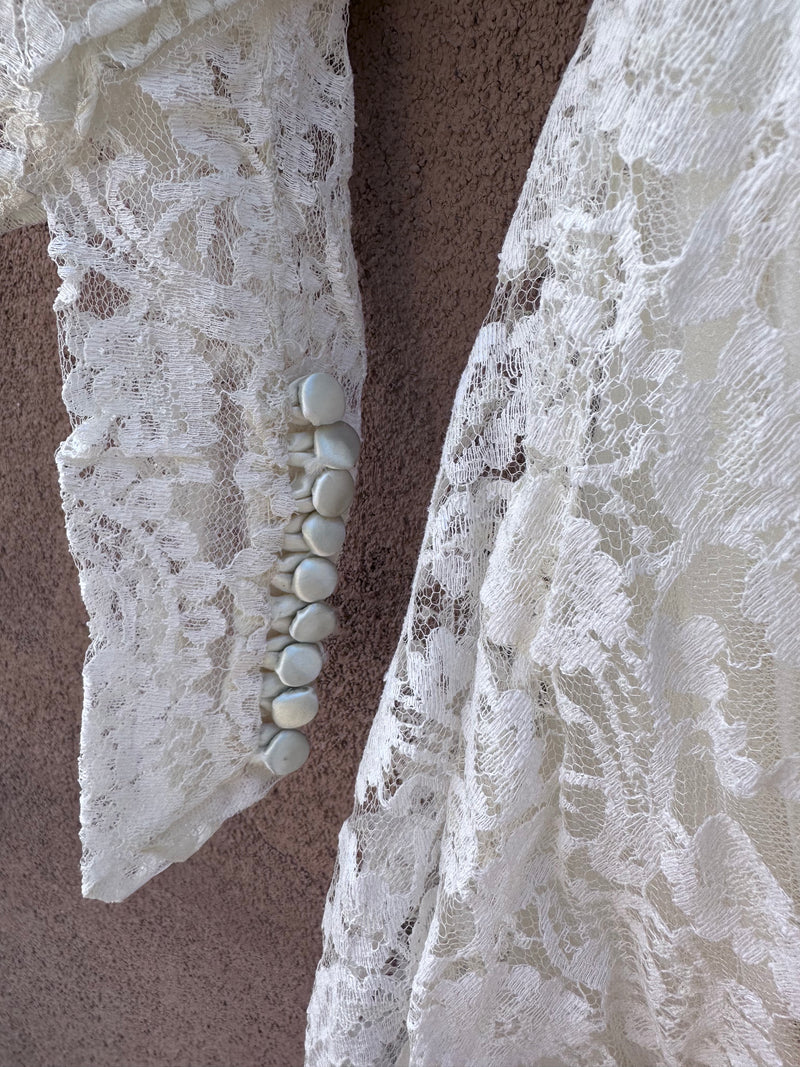 Victorian Style Wedding Dress - Lace