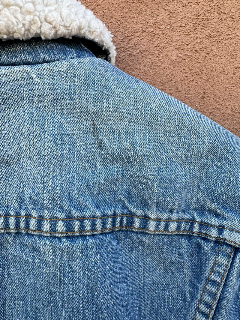 Mid 1970's Levi's Denim Shearling Trucker Jacket