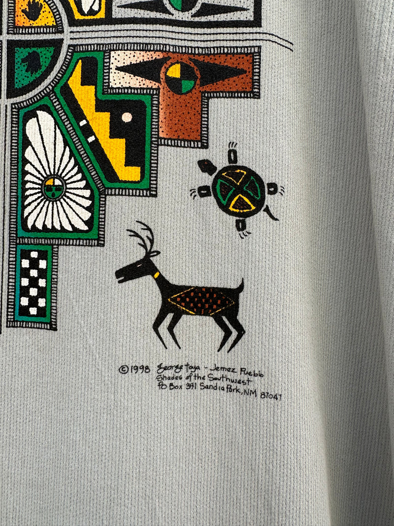 George Toya Southwestern Print Dress 100% Cotton