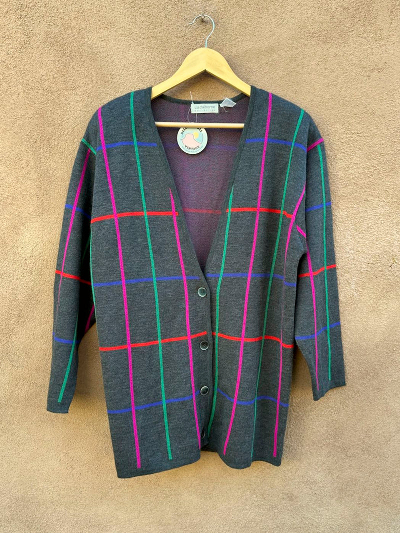Liz Claiborne Merino Wool/Acrylic Blend Cardigan