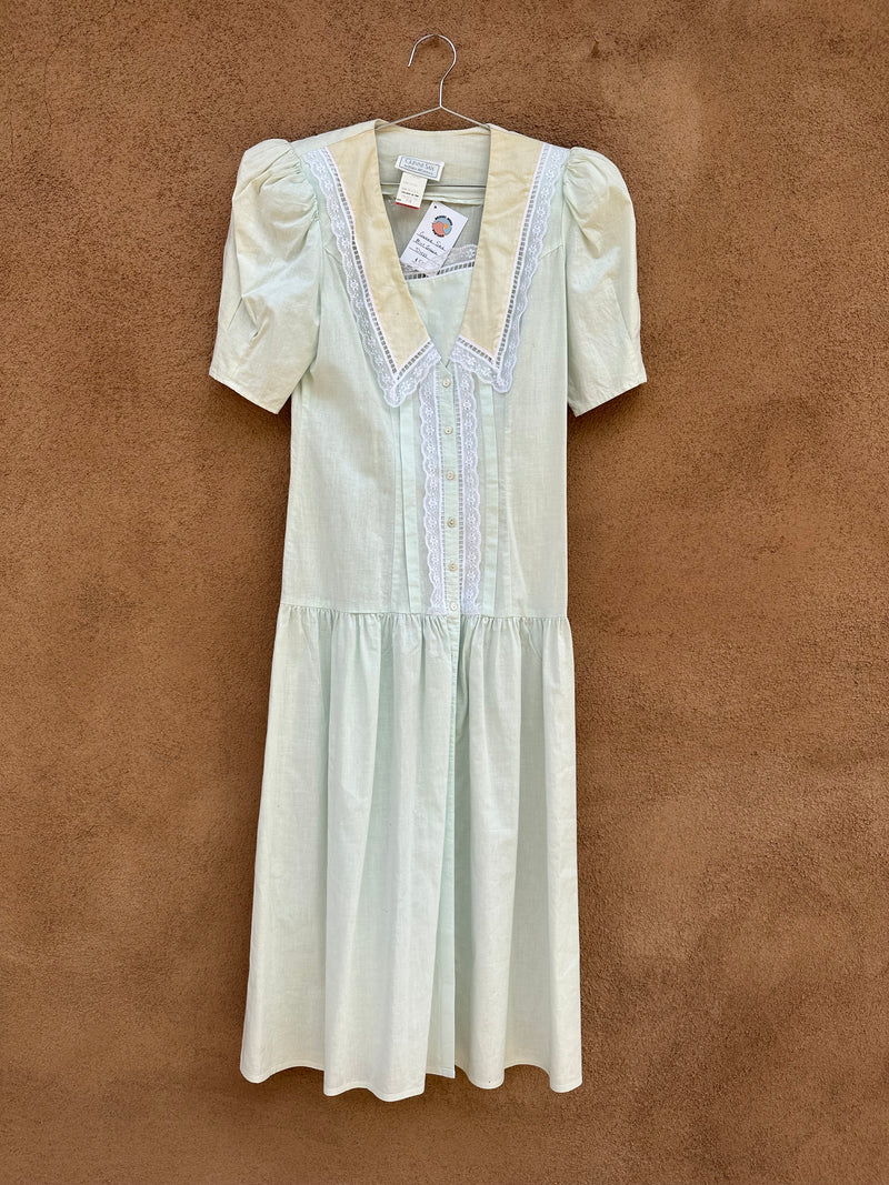 Vintage Gunne Sax Mint Green Dress DESERT MOSS VINTAGE Vintage Gunne Sax Mint Green Dress DESERT MOSS VINTAGE