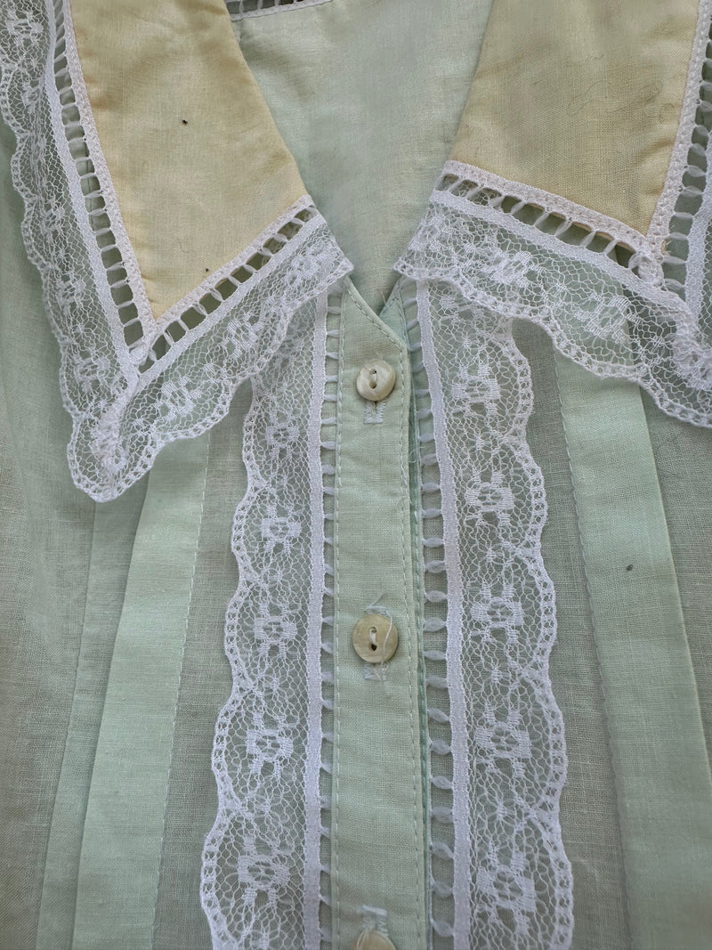 Vintage Gunne Sax Mint Green Dress DESERT MOSS VINTAGE Vintage Gunne Sax Mint Green Dress DESERT MOSS VINTAGE