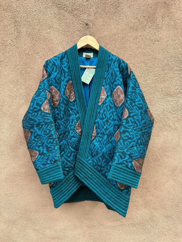 Nogo Silk Ikat Robe Style Jacket