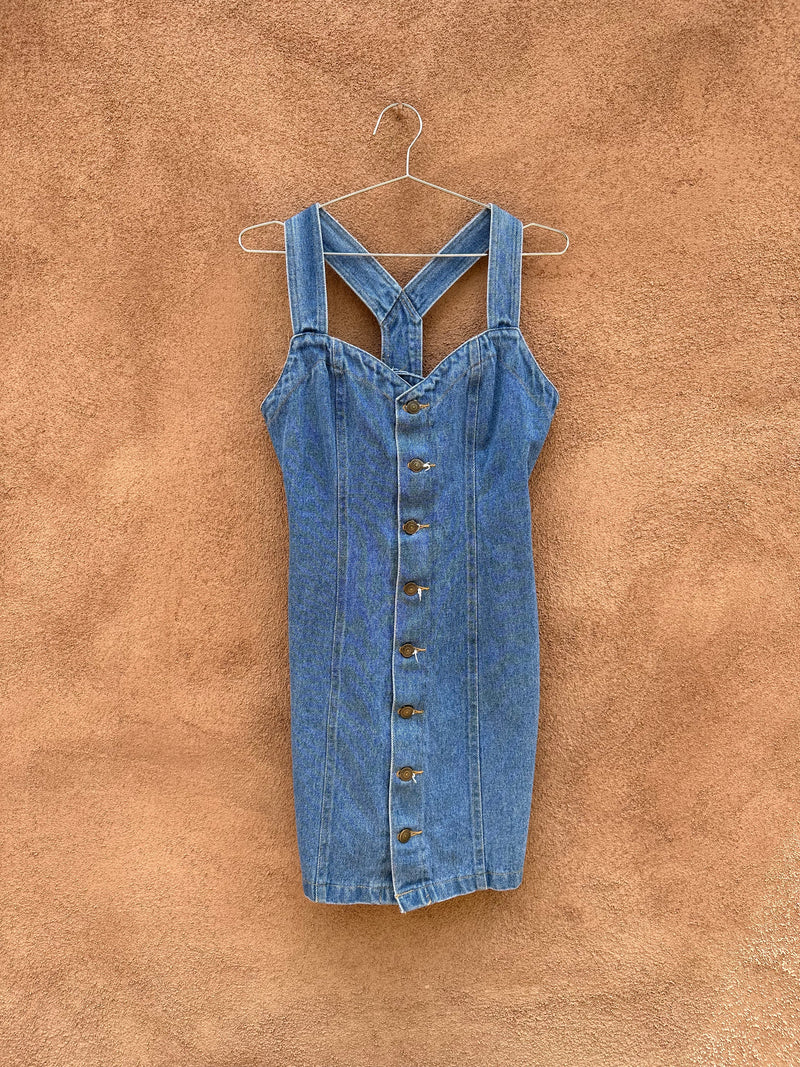 1980's Watch L.A. Denim Dress