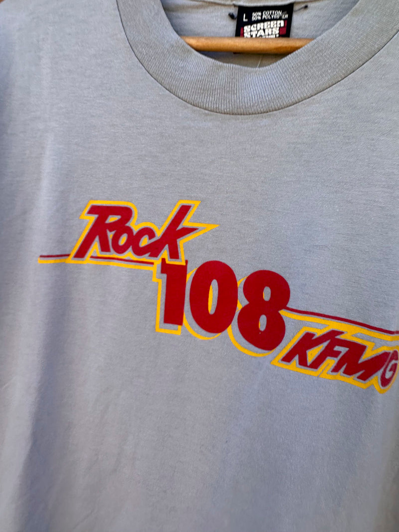 Rock 108 KFMG 80's/90's New Mexico FM Radio Station T-shirt