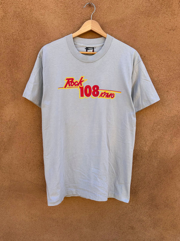 Rock 108 KFMG 80's/90's New Mexico FM Radio Station T-shirt
