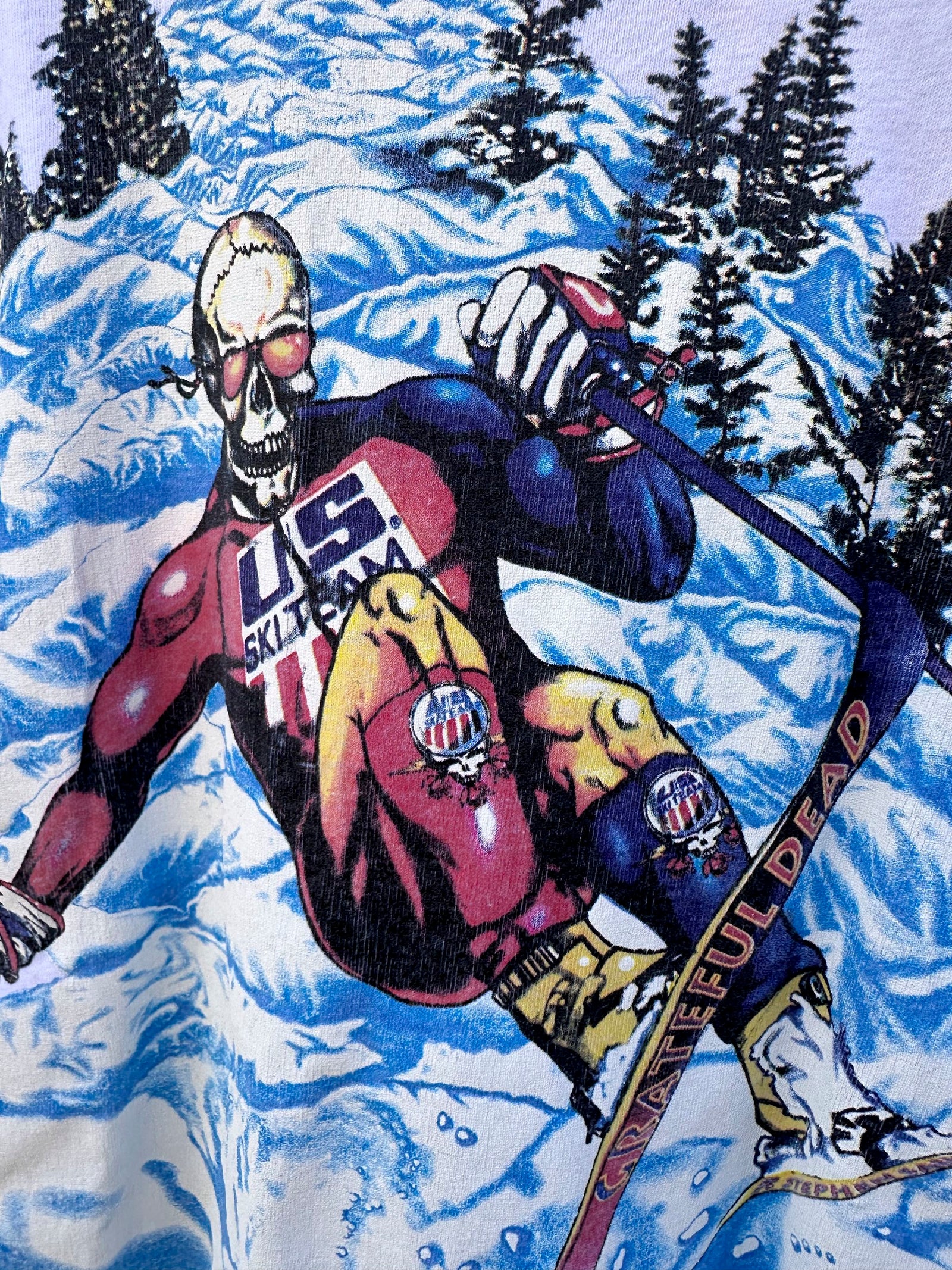 Vintage Super Rare 1995 Grateful Dead US Ski Team T-shirt – DESERT 