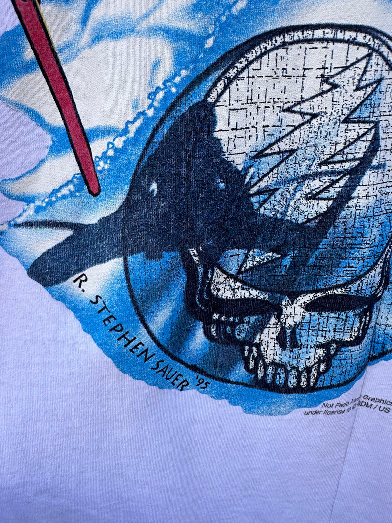 Super Rare 1995 Grateful Dead US Ski Team T-shirt