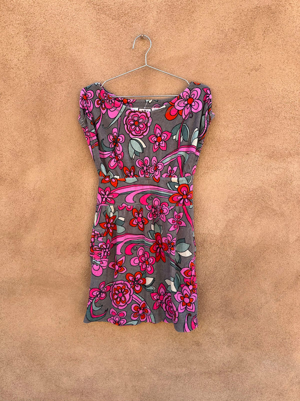 Juicy Couture Terrycloth Floral Mini Summer Dress