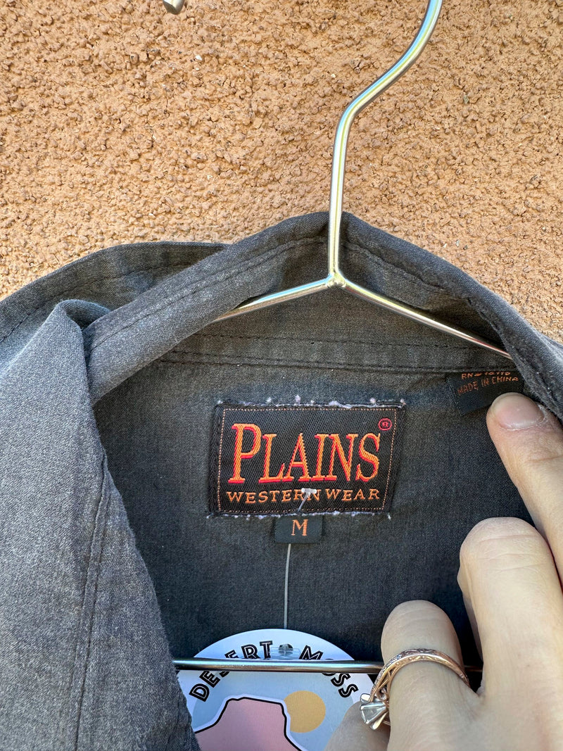 Faded Plains Western Wear Plaid Yoke Shirt