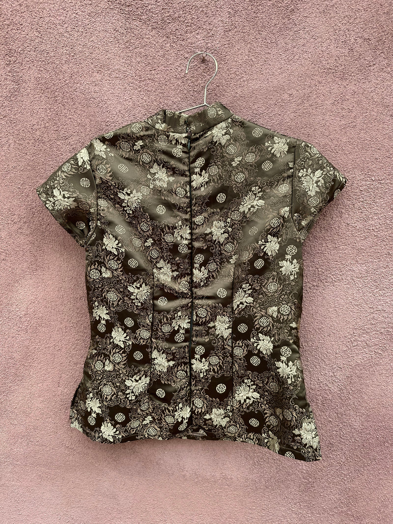 Green Silk Cheongsam Blouse