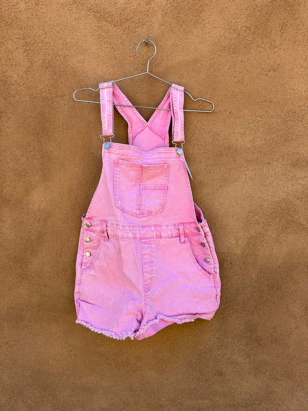 Pink Denim Jumper Overalls - small?