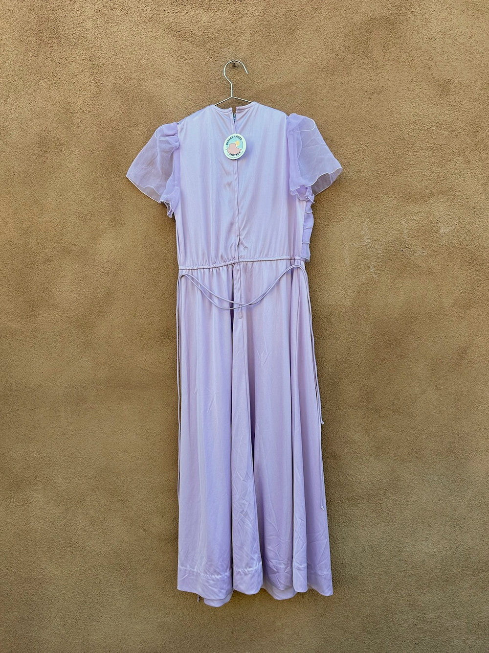 1960's Lavender Bridesmaid Style Dress with Chiffon