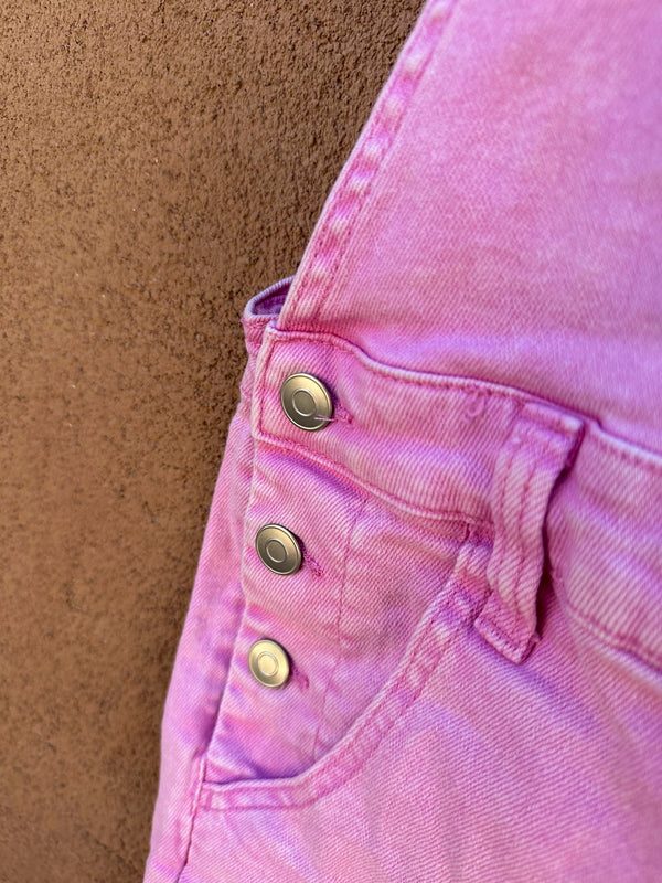 Pink Denim Jumper Overalls - small?