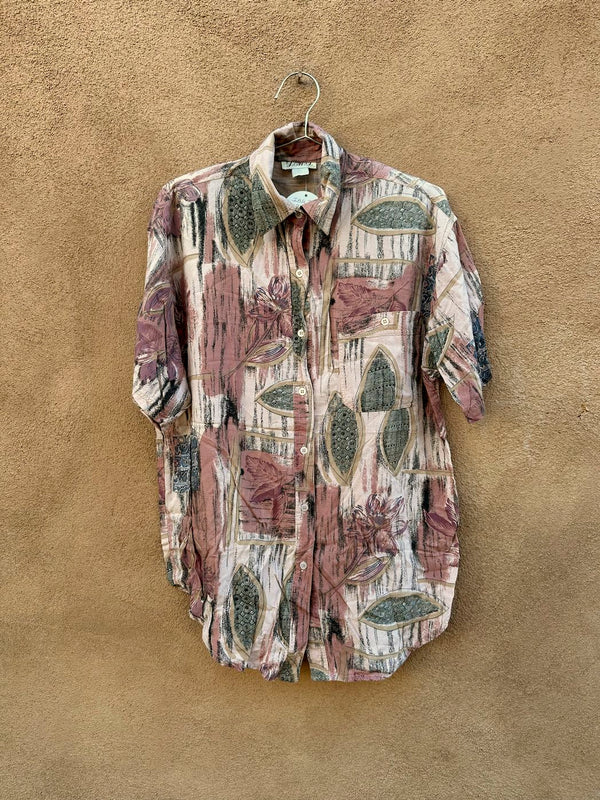 J.M.G. Rayon Blouse - Dusty Rose