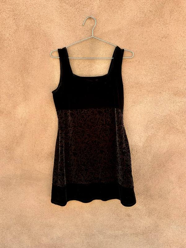 90's Velour Mini Dress by Club Soda Los Angeles