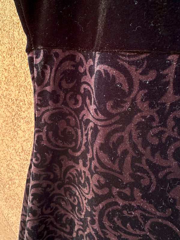90's Velour Mini Dress by Club Soda Los Angeles