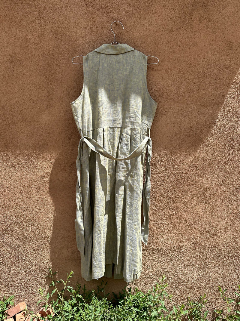 Chalet Linen Dress - Made in the USA