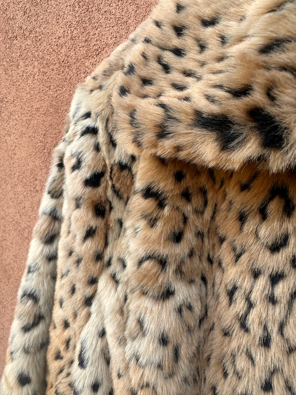 Chadwick's Leopard Print Faux Fur Jacket