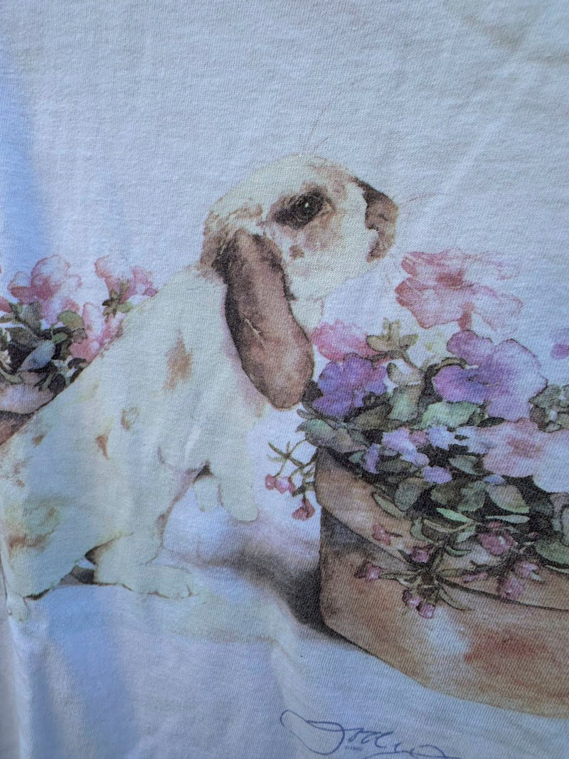 1992 Jodi Jensen Rabbit Watercolor T-shirt