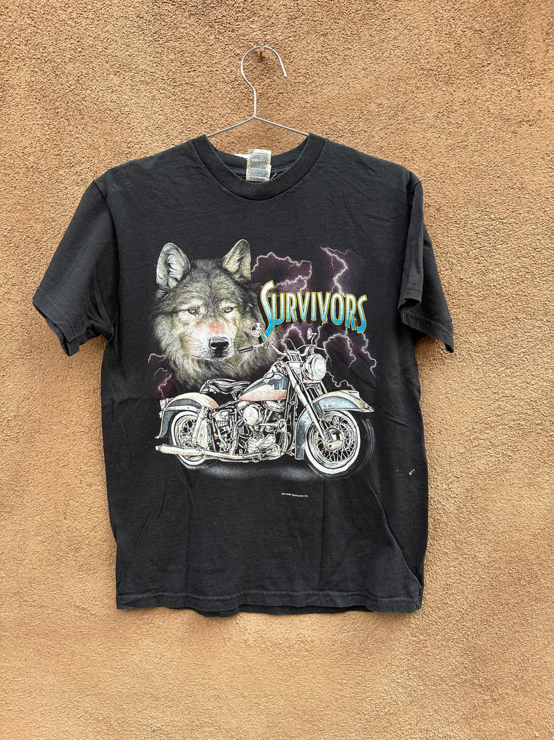 Survivors by Thunder Sportswear Biker Tee