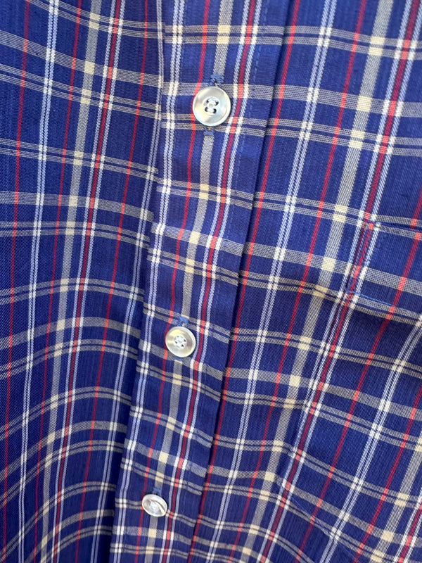 1970's The King Size Plaid Short Sleeve Shirt