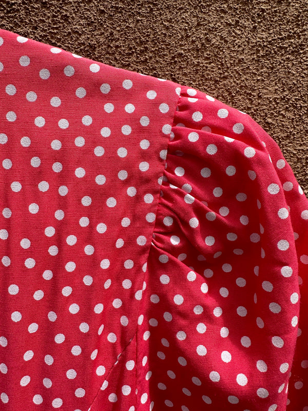 Pink Polka Dot 80's Dress by Byer Too!