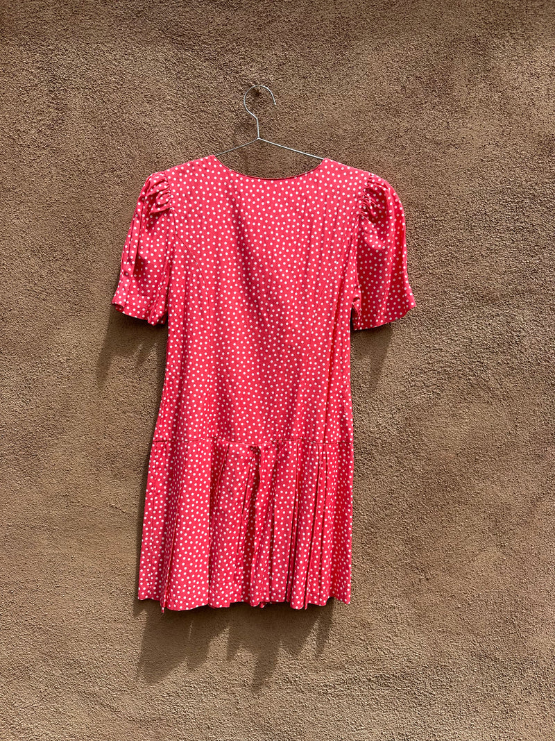 Pink Polka Dot 80's Dress by Byer Too!