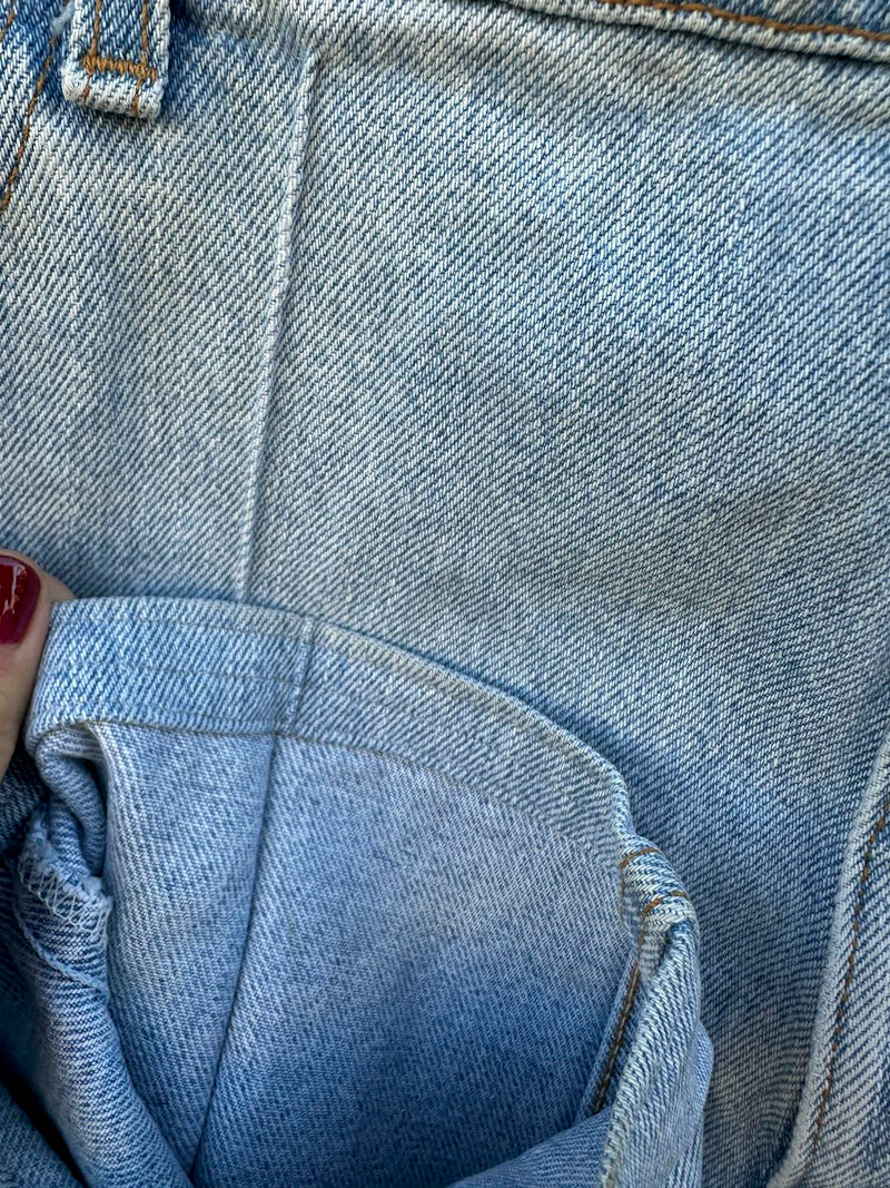 Levi's 551 Relaxed/Tapered Jeans, Made in USA, 18 Med