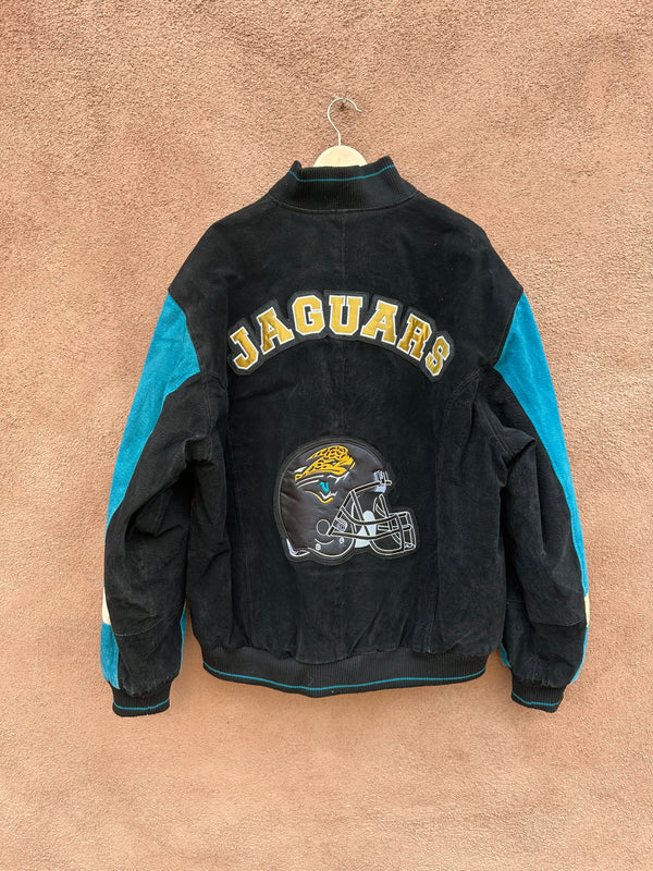Suede Jacksonville Jaguars Bomber Jacket - as is