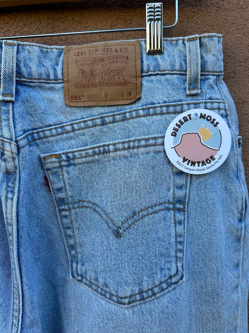 Levi's 551 Relaxed/Tapered Jeans, Made in USA, 18 Med