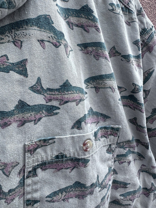 Orvis Rainbow Trout All Over Print Shirt